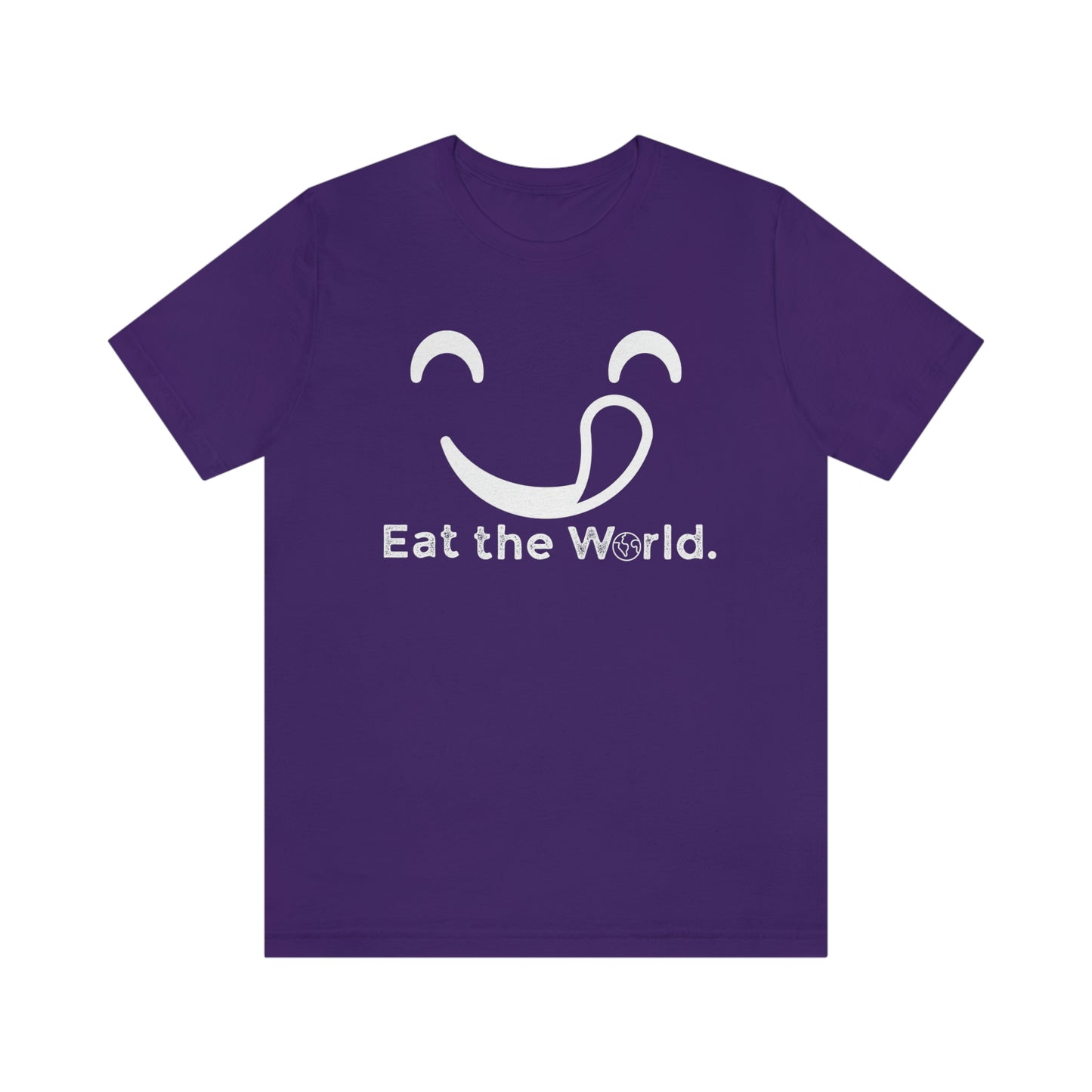 eat the world purple tee