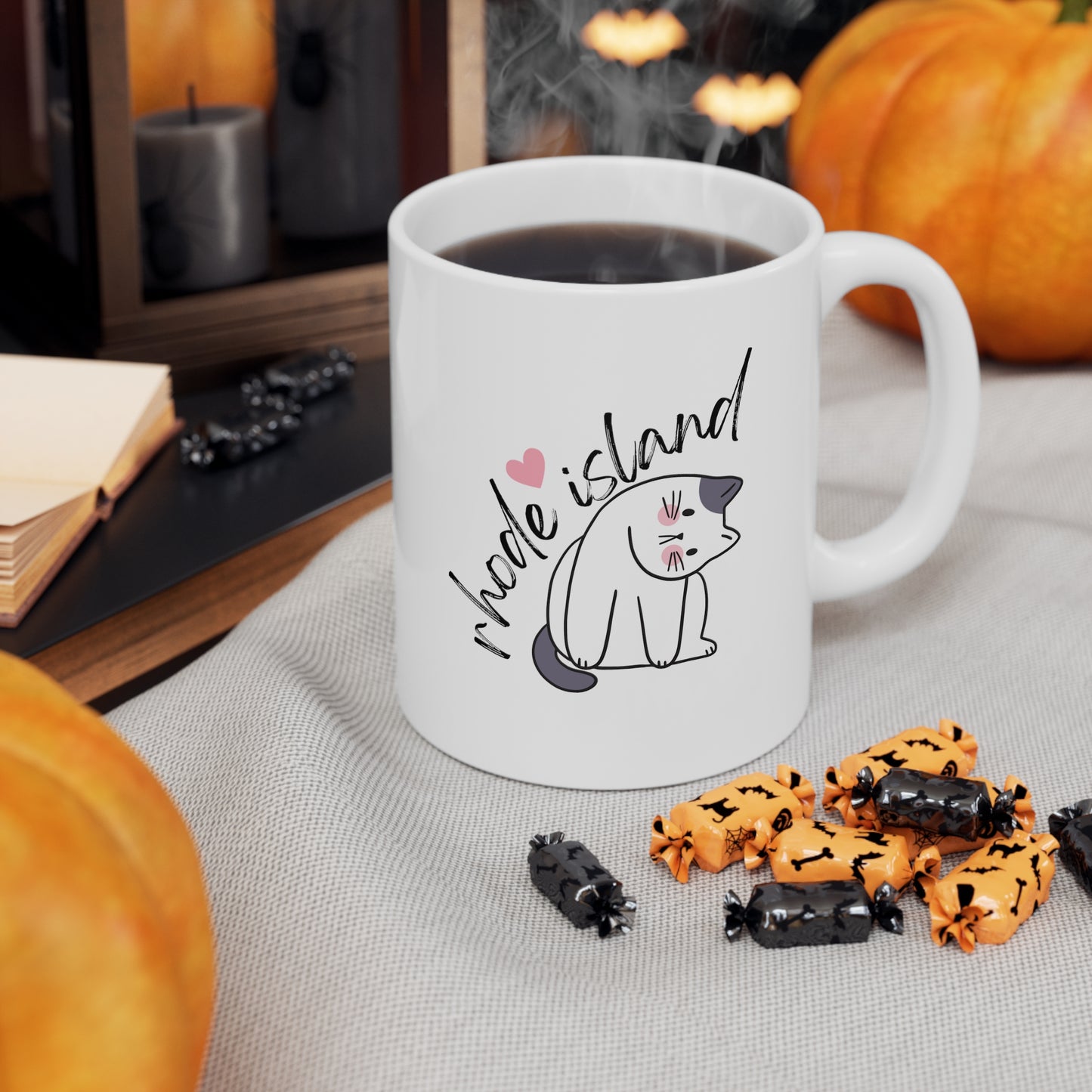 Rhode Island Cat Mug